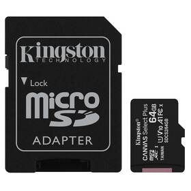 Kingston Canvas Select Plus MicroSDXC 64GB UHS-I U1 (100R/10W) + adapter