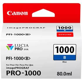 Inkoustová náplň Canon PFI-1000 B, 80 ml (0555C001) modrá