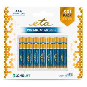 ETA PREMIUM ALKALINE AAA, LR03, blistr 14ks