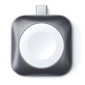Nabíječka Satechi USB-C Magnetic Charging Dock pro Apple Watch (ST-TCMCAWM) šedá