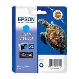 Inkoustová náplň Epson T1572, 25,9 ml (C13T15724010) azurová