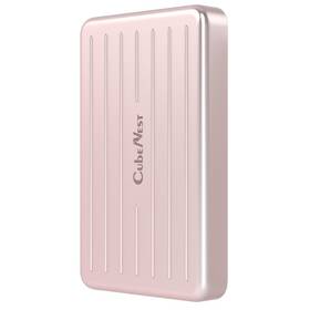 Powerbank CubeNest 5000mAh, Magnetic růžová barva
