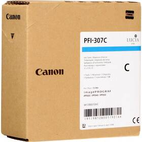 Inkoustová náplň Canon PFI-307C, 330 ml (9812B001) azurová