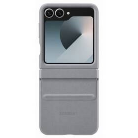 Kryt na mobil Samsung Kindsuit Case na Galaxy Z Flip 6 ,veganská kůže (EF-VF741PJEGWW) šedý
