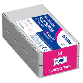 Inkoustová náplň Epson SJIC22P, 32 ml (C33S020603) purpurová