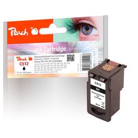 Inkoustová náplň Peach Canon PG-512, 17 ml (314477) černá