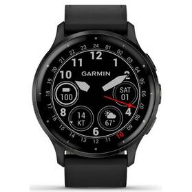 Chytré hodinky Garmin Venu 3 - Slate/Black Leather Band 
