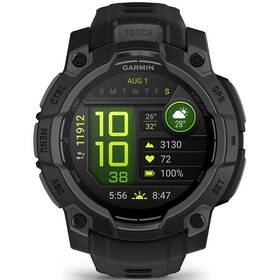 Chytré hodinky Garmin Instinct 3 - 45 mm AMOLED - Black / Black Band 
