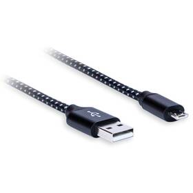 Kabel AQ USB/Micro USB, 2,4 A, 1,8m (xpc64018) černý