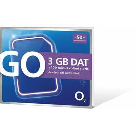 SIM karta O2 GO 3 GB 
