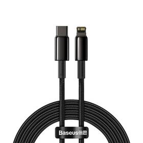 Kabel Baseus Tungsten Gold USB-C/Lightning PD 20W 2m (CATLWJ-A01) černý
