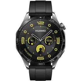 Chytré hodinky Huawei Watch GT 4 46 mm - Black Stainless Steel + Black Strap (55020BGS) - s kosmetickou vadou - 12 měsíců záruka
