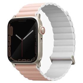 Řemínek Uniq Revix Premium Edition Reversible na Apple Watch 42/44/45/49mm (UNIQ-45MM-REVPBPNKWHT) bílý/růžový