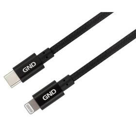 GND USB-C / Lightning, MFI, opletený, 1m