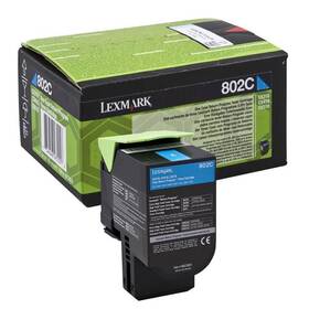 Toner Lexmark 80C20C0, 1000 stran, pro CX310dn, CX310n, CX410de, CX410 (80C20C0) azurový