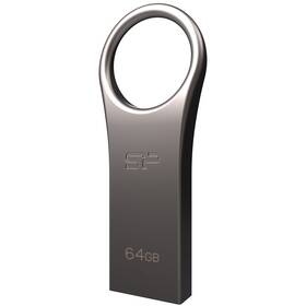 USB Flash Silicon Power Jewel J80 64 GB (SP064GBUF3J80V1T) stříbrný