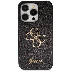 Kryt na mobil Guess Fixed Glitter 4G Metal Logo na Apple iPhone 15 Pro Max (GUHCP15XHG4SGK) černý