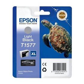Inkoustová náplň Epson T1577, 25,9 ml - světle černá (C13T15774010)