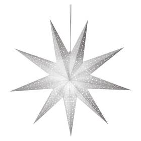 LED dekorace EMOS vánoční hvězda papírová závěsná, 60 cm, vnitřní (DCAZ09) - rozbaleno - 24 měsíců záruka