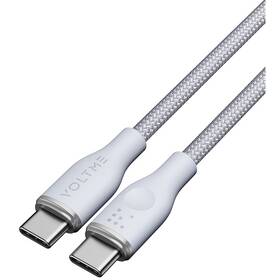 Kabel Voltme Powerlink Rugg Series USB-C/USB-C, CTC 5A/100W 1,8m šedá barva
