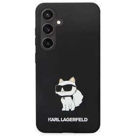 Kryt na mobil Karl Lagerfeld Liquid Silicone Choupette NFT na Samsung Galaxy S24 (KLHCS24SSNCHBCK) černý