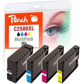 Inkoustová náplň Peach Canon PGI-2500XL, MultiPack, 1x76, 3x23 ml - CMYK (319392)