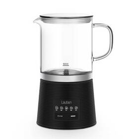 Automatický pěnič mléka Lauben Glass Milk Frother 600BG černá barva
