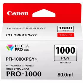 Inkoustová náplň Canon PFI-1000 PGY, 80 ml, foto šedá (0553C001)