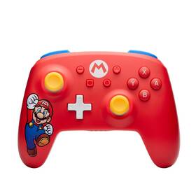 Gamepad PowerA Wireless Controller na Nintendo Switch - Super Mario Joy červená barva
