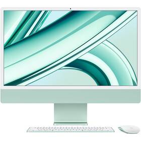 Počítač All In One Apple iMac 24" M3 8-CPU 10-GPU, 512GB - Green CZ (MQRP3CZ/A)