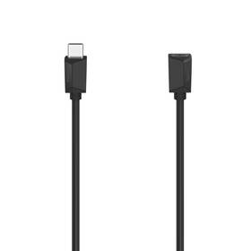 Kabel Hama USB-C (F)/USB-C (M),  3.2 Gen1, 5Gb/s, 100W, 0,5m černá barva
