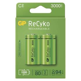 Baterie nabíjecí GP ReCyko, HR14, C, 3000mAh, NiMH, krabička 2ks (B2133)
