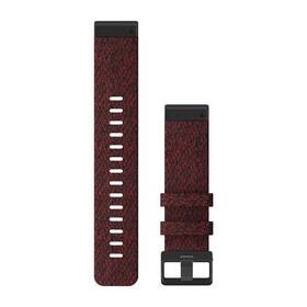 Řemínek Garmin QuickFit 22, nylonový, červený, černá přezka (010-12863-06)