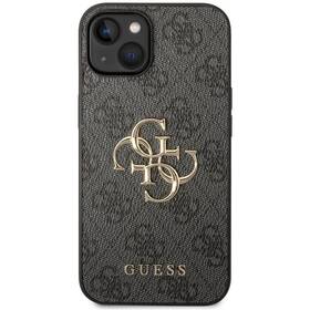 Kryt na mobil Guess 4G Metal Logo na Apple iPhone 15 Plus (GUHCP15M4GMGGR) šedý