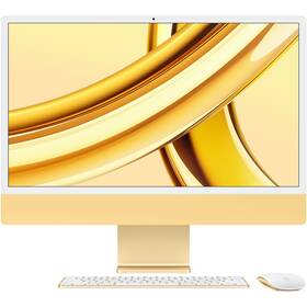 Počítač All In One Apple iMac 24" CTO M3 8-CPU 10-GPU, 16GB, 256GB - Yellow CZ (APPI24CTO150)