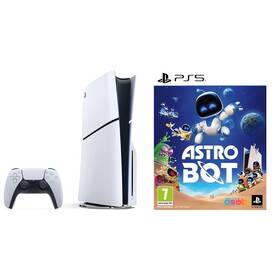 Set výrobků Sony Herní konzole Sony PlayStation 5 (typ modelu - slim) - bílá + Hra Sony PlayStation 5 Astro Bot