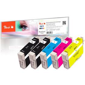 Inkoustová náplň Peach Epson T0715 MultiPack Plus, 2x 8,4, 3x 7,2 ml - CMYK (315296)