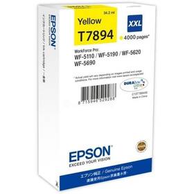Inkoustová náplň Epson T7894 XXL, 4000 stran (C13T789440) žlutá