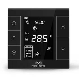 Termostat MCO Home pro el. topení V2 vč. čidla, Z-Wave Plus (MCO-MH7H-EHB) černý