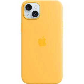 Apple iPhone 15 Plus Silicone Case s MagSafe - paprskově žlutý