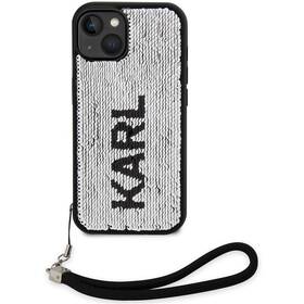 Kryt na mobil Karl Lagerfeld Sequins Reversible na Apple iPhone 14 černá barva
