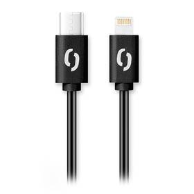 Kabel Aligator Power USB-C/Lightning, 3A, 1m černá barva
