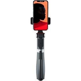 Selfie tyč XO SS08, Bluetooth, se stativem, 68 cm (GSM106743) černá