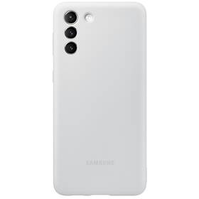 Kryt na mobil Samsung Silicone Cover na Galaxy S21+ 5G šedá barva
