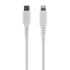 Kabel FIXED Liquid silicone USB-C/Lightning s podporou PD, MFi, 1,2m (FIXDLS-CL12-WH) bílý