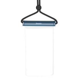 Pouzdro na mobil sportovní Baseus AquaGlide s cylindrickým posuvným zámkem transparentní (P60263701U03-00) modré