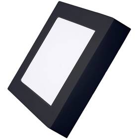 Stropní svítidlo Solight CCT, přisazené, 12 W, 900 lm, čtvercové (WD171-B) černé