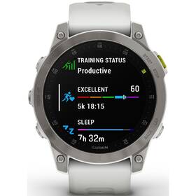 GPS hodinky Garmin epix (Gen 2) Sapphire - Titan/White Silicone Band (010-02582-21) - zánovní - 24 měsíců záruka