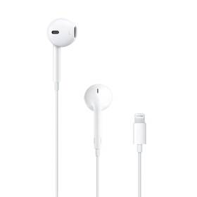 Sluchátka Apple EarPods Lightning (MMTN2ZM/A) bílá - rozbaleno - 24 měsíců záruka