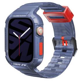 Řemínek Skinarma Saido 2v1 na Apple Watch 45/44 mm (SK-WS-SAIDO-DBLE45) modrý